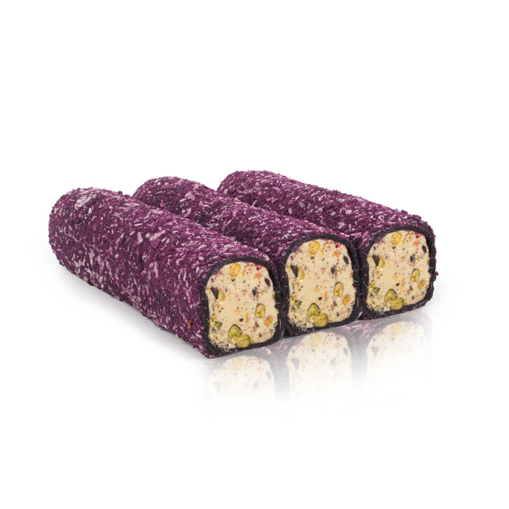 Rahat Turcesc umplut cu Cremă de Alune, Dude Negre, Fistic și Ciocolată