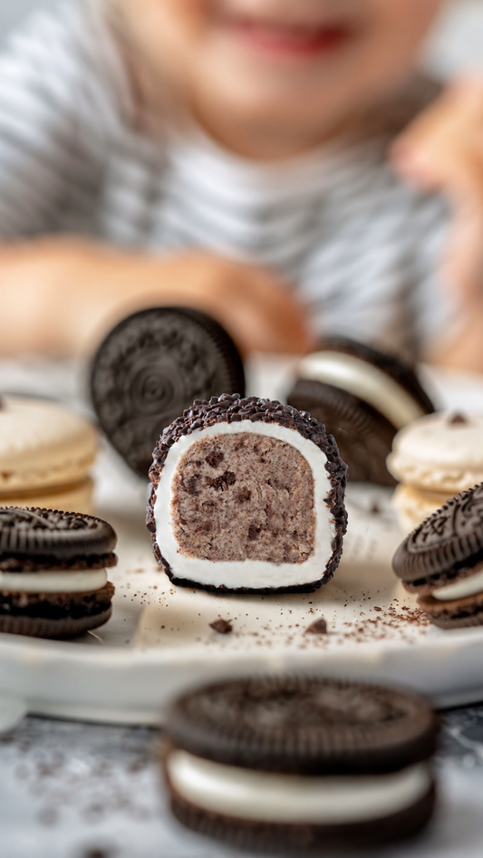 Rahat Turcesc umplut cu Cremă de Ciocolată și Biscuiți Oreo