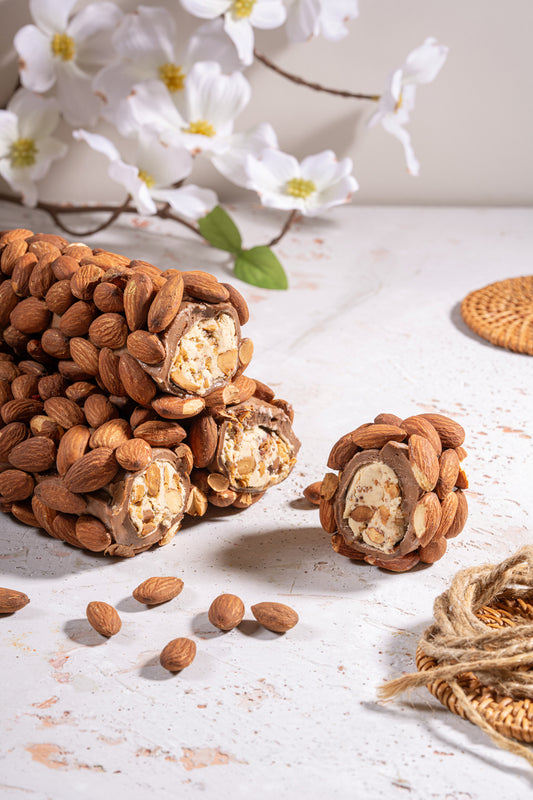 Rahat Turcesc umplut cu Cremă de Alune, Ciocolată și Migdale