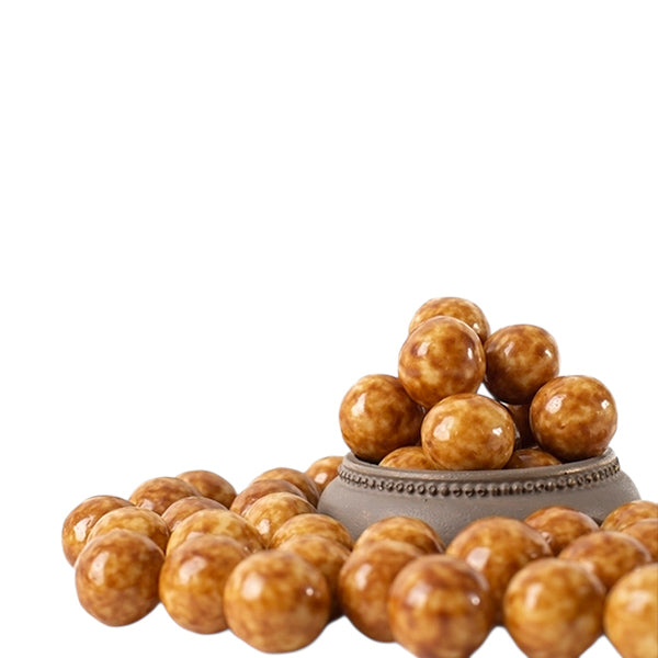 Arahide în Ciocolată cu Lapte și Aromă de Tiramisu (drajeuri)