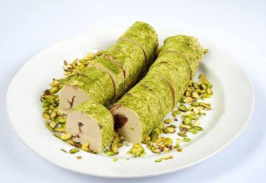 Halva din Susan cu Fistic și Ciocolată (Rulou)